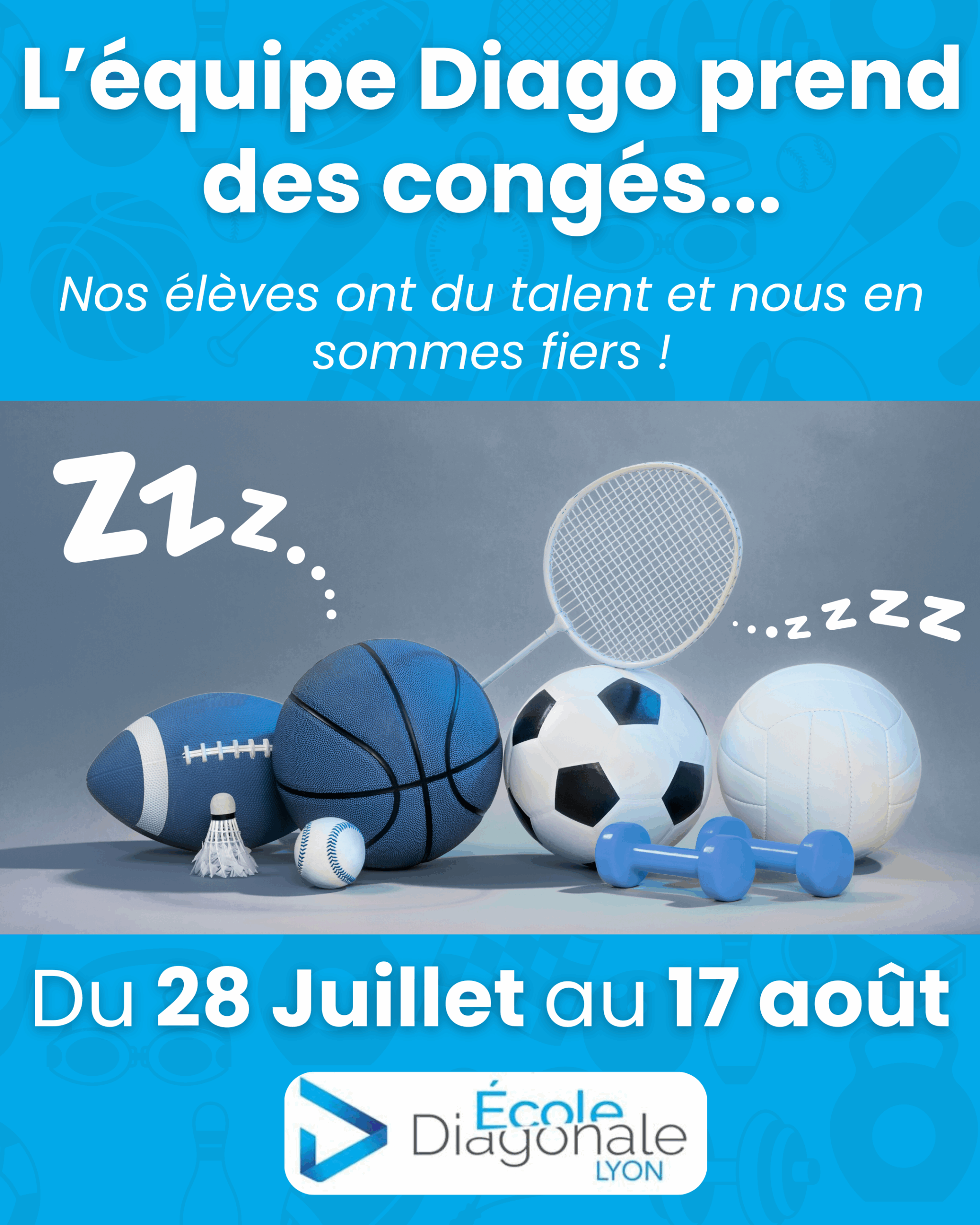 Pause estivale à Diagonale Lyon